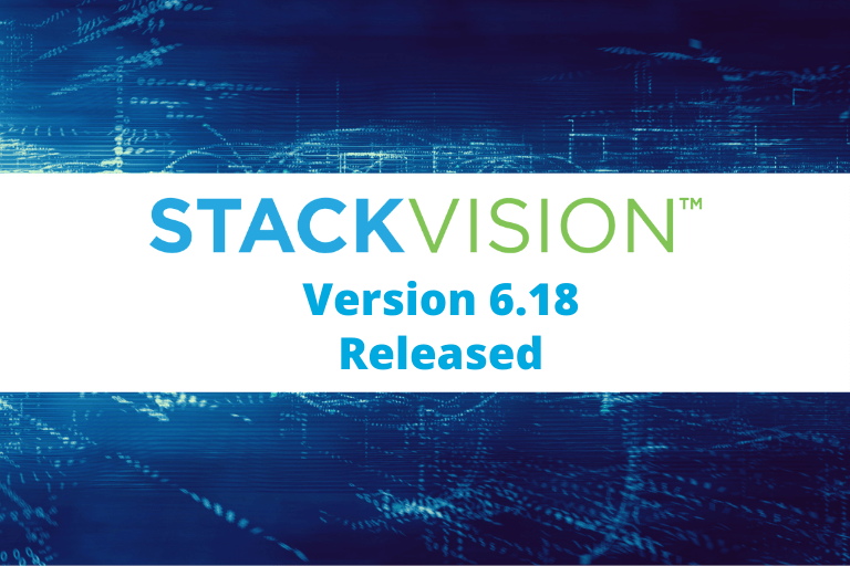 StackVision 6.18 Press Release Header