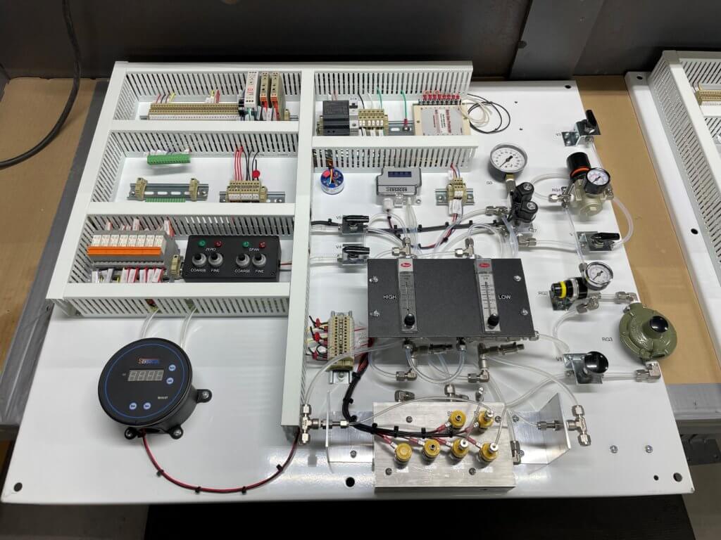 picture of the panel for the CEMFlow monitoring system