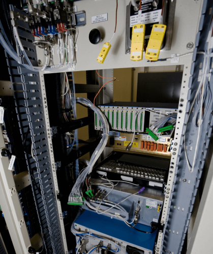Back of CEMS Rack - ESC Spectrum Wiring